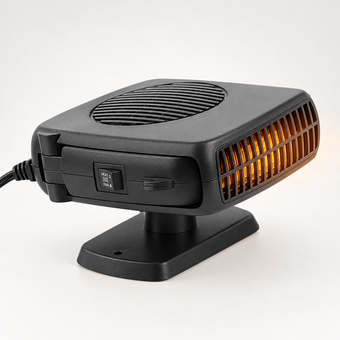 Harwelton™ 12V Ceramic Car Fan Heater with Auto Thermostat