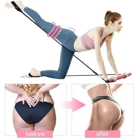 Harwelton™ Portable Pilates Bar Kit with Resistance Bands and Foot Loops