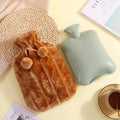 Harwelton™ Ribbed Hot Water Bottle with Removable Plush Cover