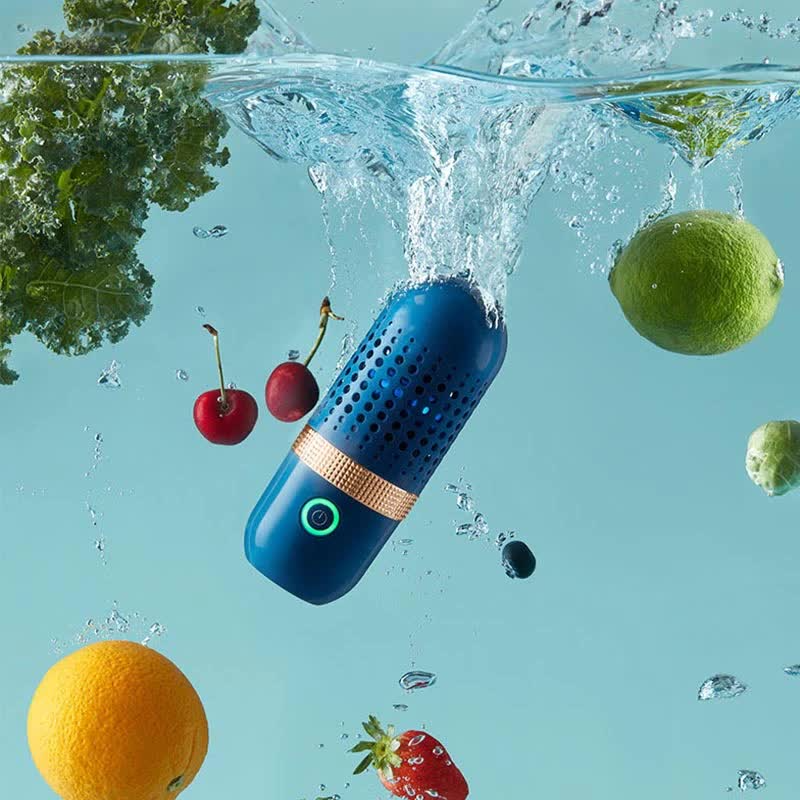 Capsule Vegetable Washing Machine | Automatic Fruits &amp; Vege Disinfector Home Pesticide Cleaner