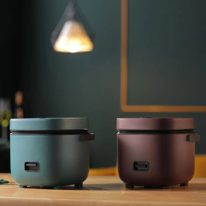 Harwelton™ Mini Rice Cooker with Steamer Tray and Keep-Warm Function