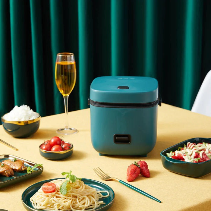 Harwelton™ Mini Rice Cooker with Steamer Tray and Keep-Warm Function