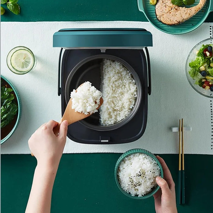 Harwelton™ Mini Rice Cooker with Steamer Tray and Keep-Warm Function