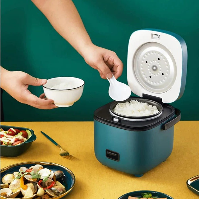 Harwelton™ Mini Rice Cooker with Steamer Tray and Keep-Warm Function