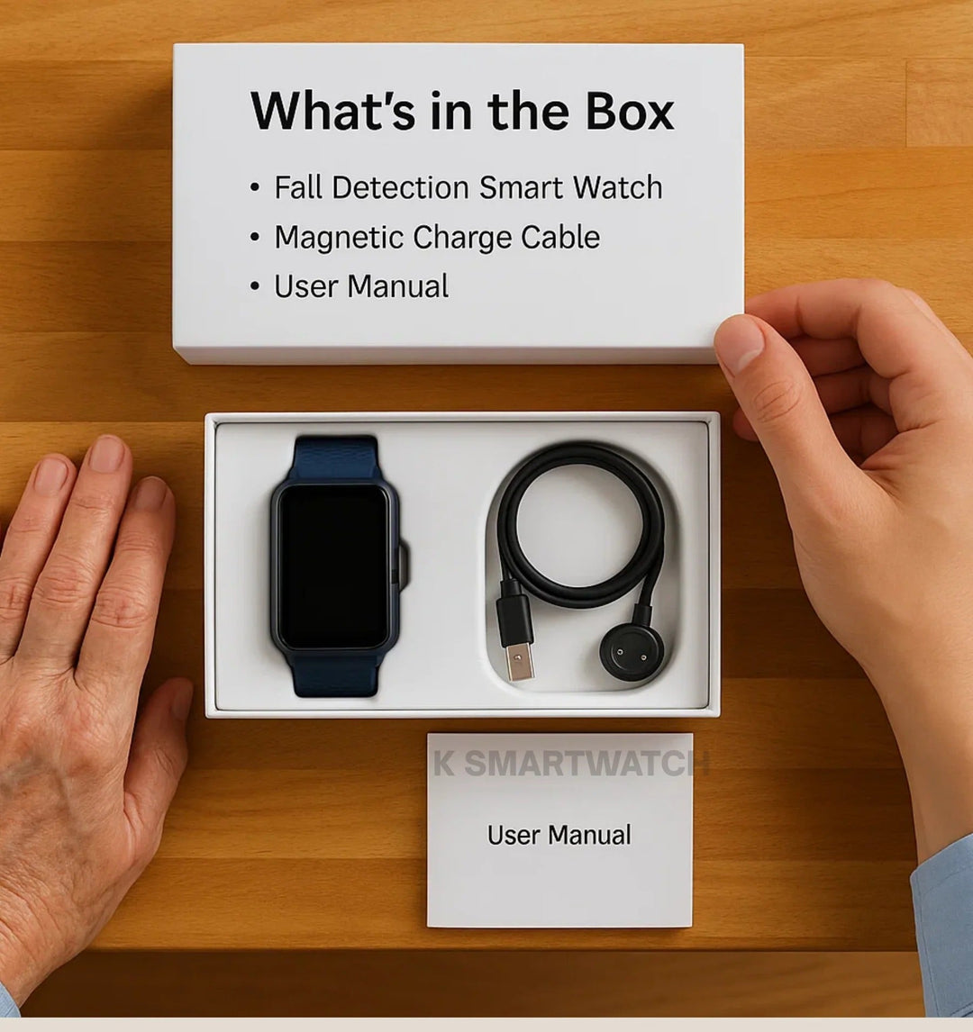 Fall Detection Smartwatch for Seniors with GPS and SOS Calls