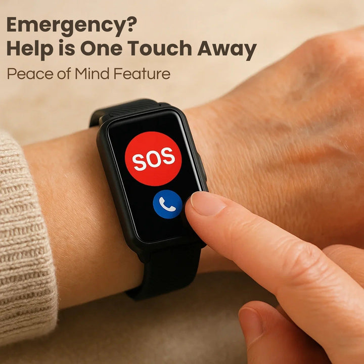 Fall Detection Smartwatch for Seniors with GPS and SOS Calls