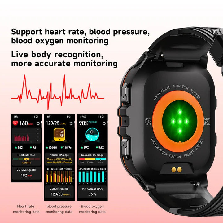 Waterproof Swimming Smartwatch with Fitness Tracker