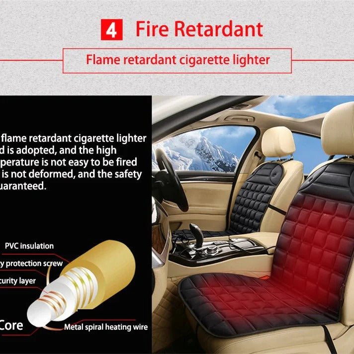 Harwelton™ Heated Car Seat Cushion with Auto Temperature Control