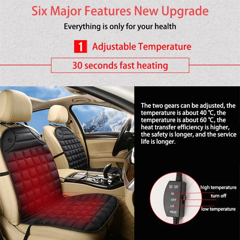Harwelton™ Heated Car Seat Cushion with Auto Temperature Control