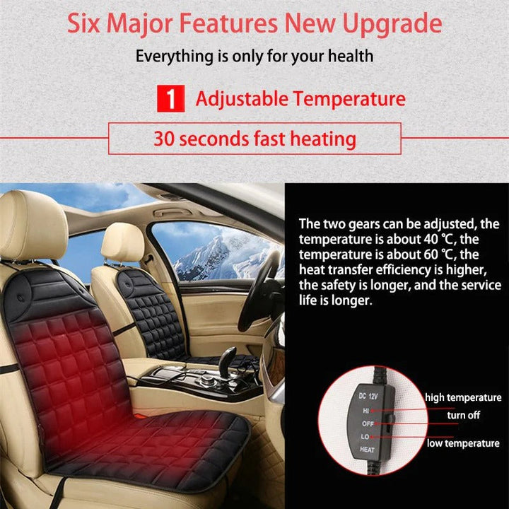 Harwelton™ Heated Car Seat Cushion with Auto Temperature Control