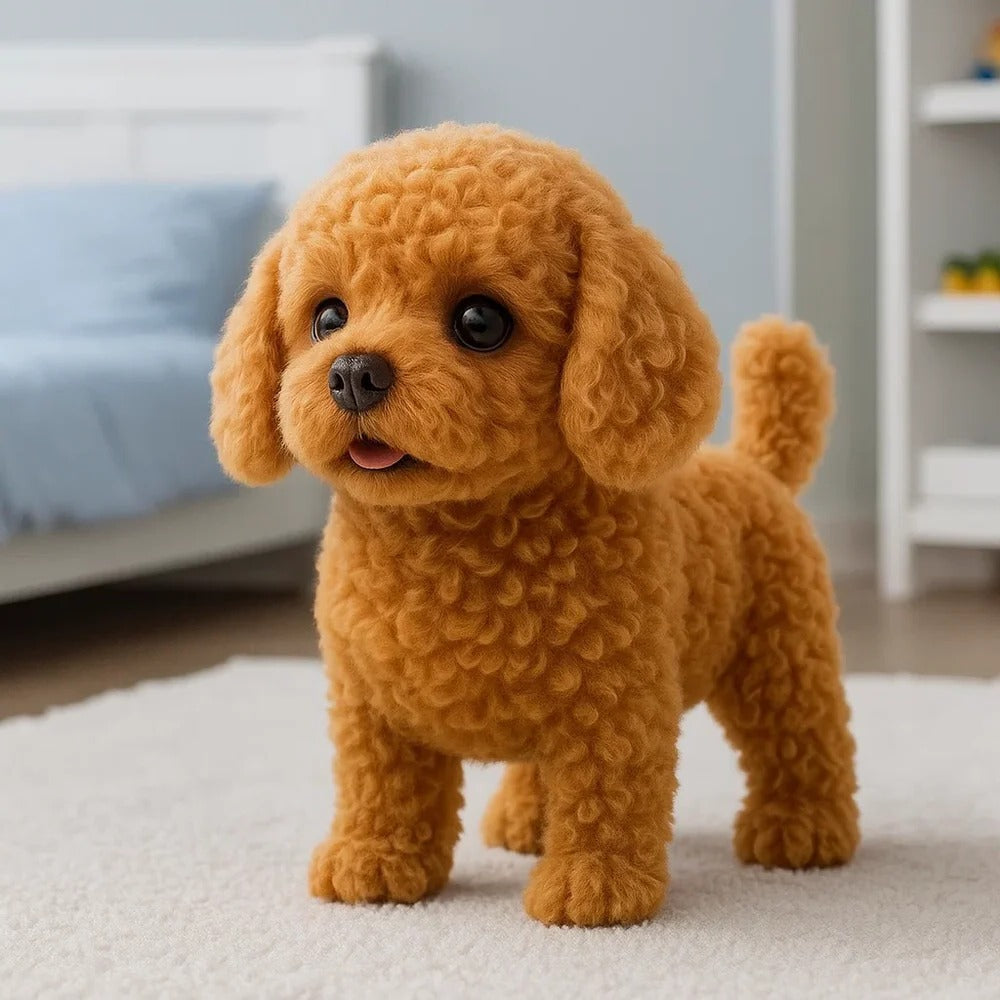 Interactive Plush Puppy That Walks and Barks