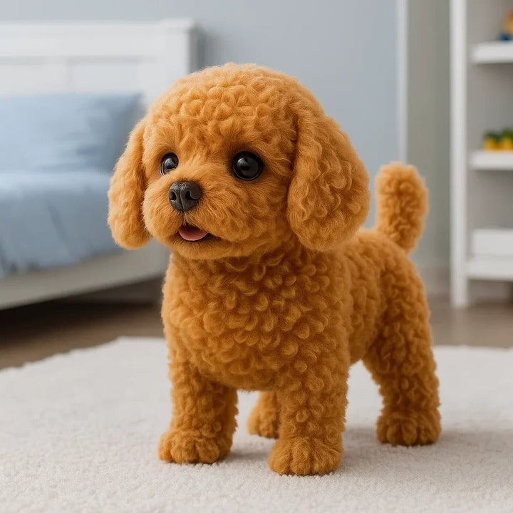 Interactive Plush Puppy That Walks and Barks