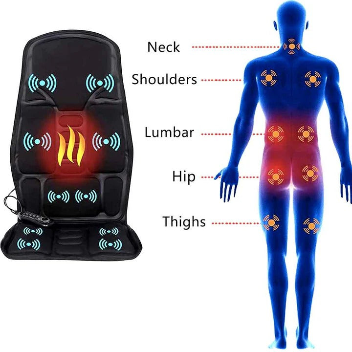 Harwelton™ Shiatsu Full Back Massage Cushion with Heat &amp; Neck Support