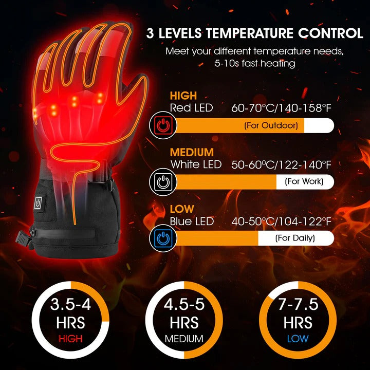 Harwelton™ Ultra-Thin Heated Glove Liners with Touchscreen Fingertips