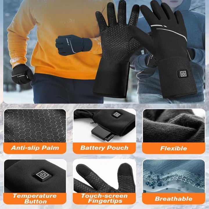 Harwelton™ Ultra-Thin Heated Glove Liners with Touchscreen Fingertips