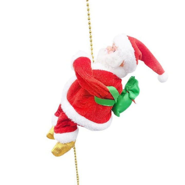 Climbing Santa Christmas Decoration With Lights and Music