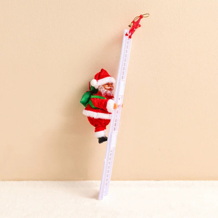 Climbing Santa Christmas Decoration With Lights and Music