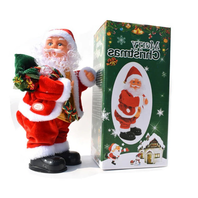 Climbing Santa Christmas Decoration With Lights and Music