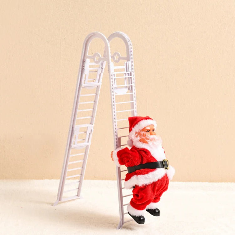 Climbing Santa Christmas Decoration With Lights and Music