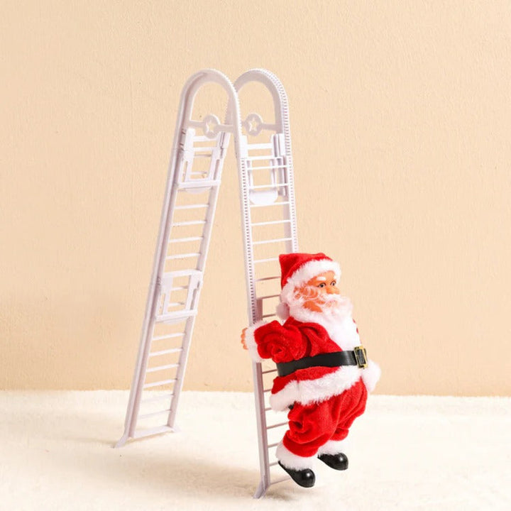 Climbing Santa Christmas Decoration With Lights and Music