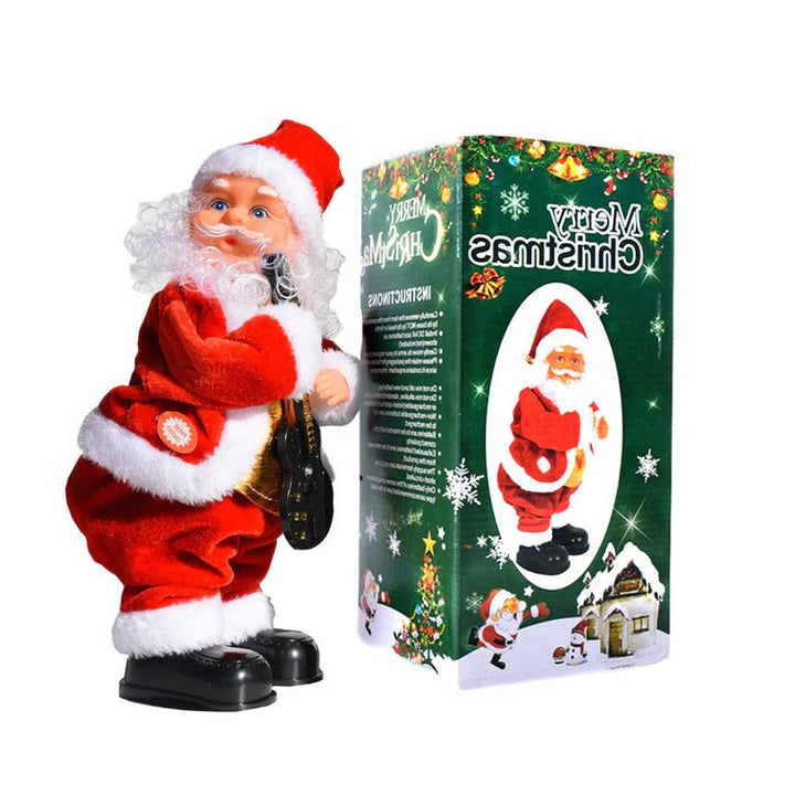 Climbing Santa Christmas Decoration With Lights and Music