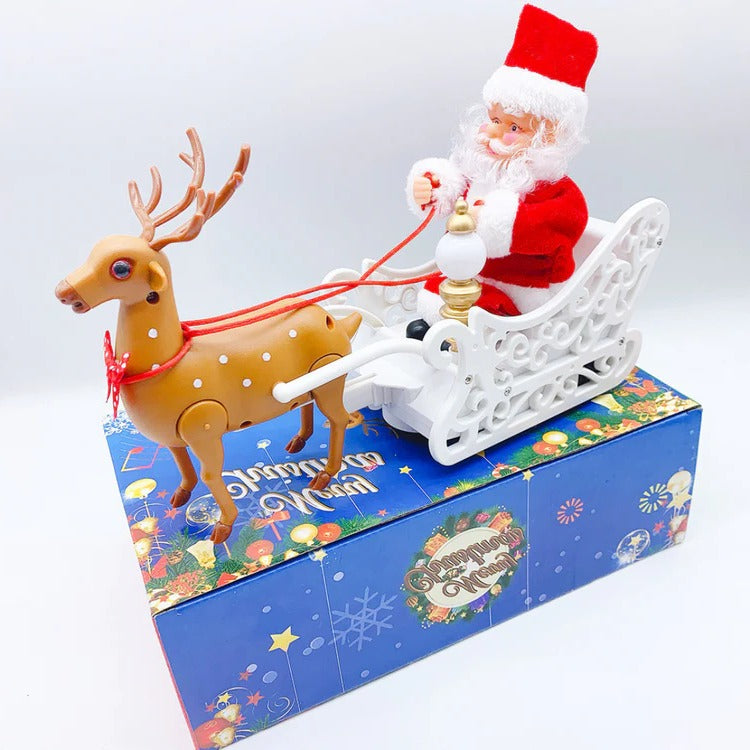 Climbing Santa Christmas Decoration With Lights and Music