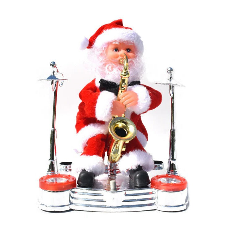 Climbing Santa Christmas Decoration With Lights and Music