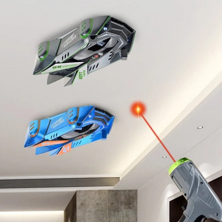 Laser-Guided Wall Climbing Car with LED Lights for Kids