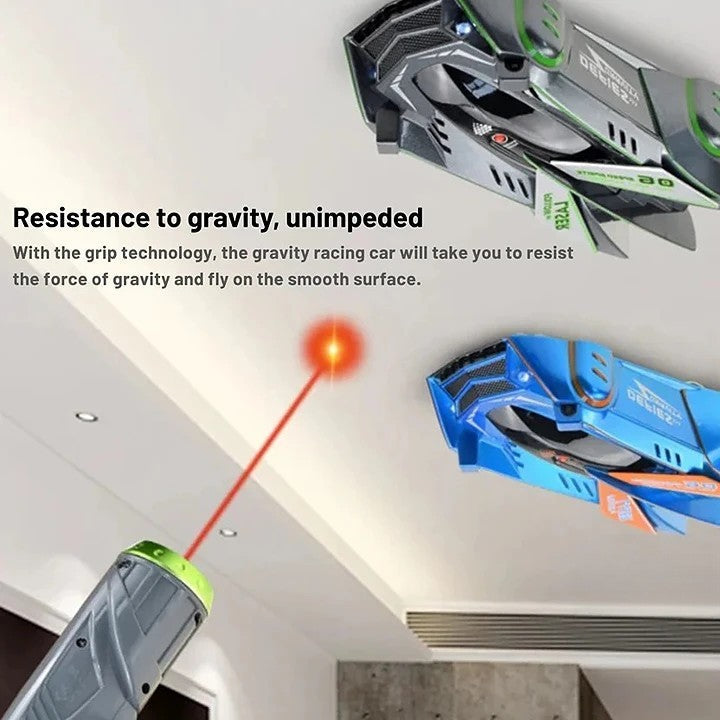 Laser-Guided Wall Climbing Car with LED Lights for Kids