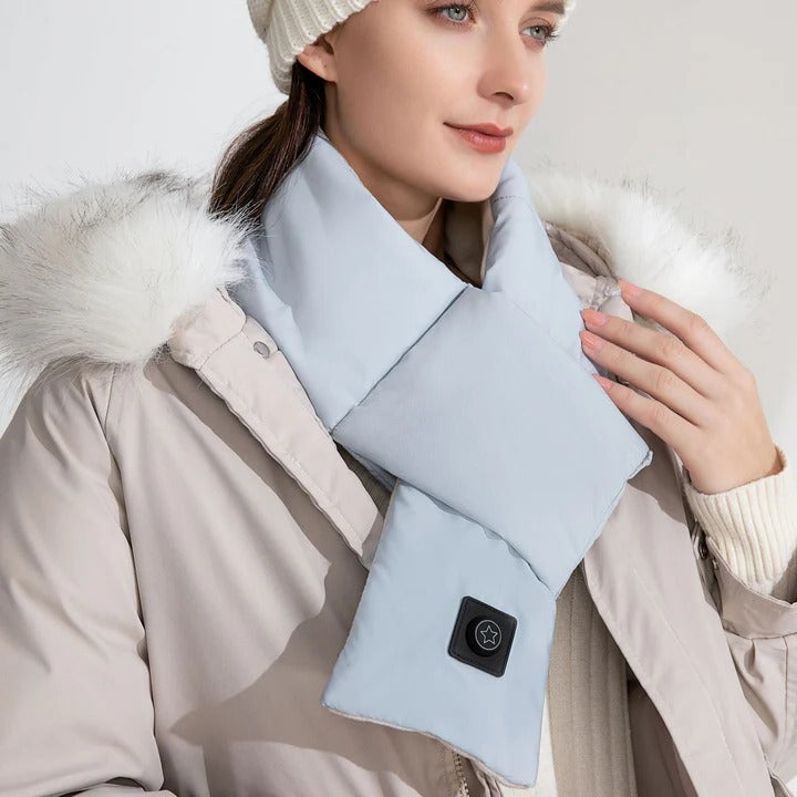 Harwelton™ Heated Neck Scarf with 3 Heat Levels and USB Power