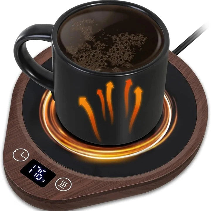 Harwelton™ Mug Warmer and Cup Set with 3 Heat Settings
