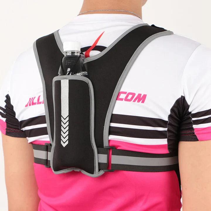 Reflective Running Vest with Phone Chest Pocket