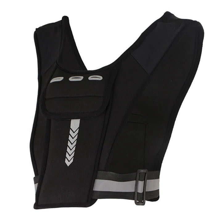 Reflective Running Vest with Phone Chest Pocket