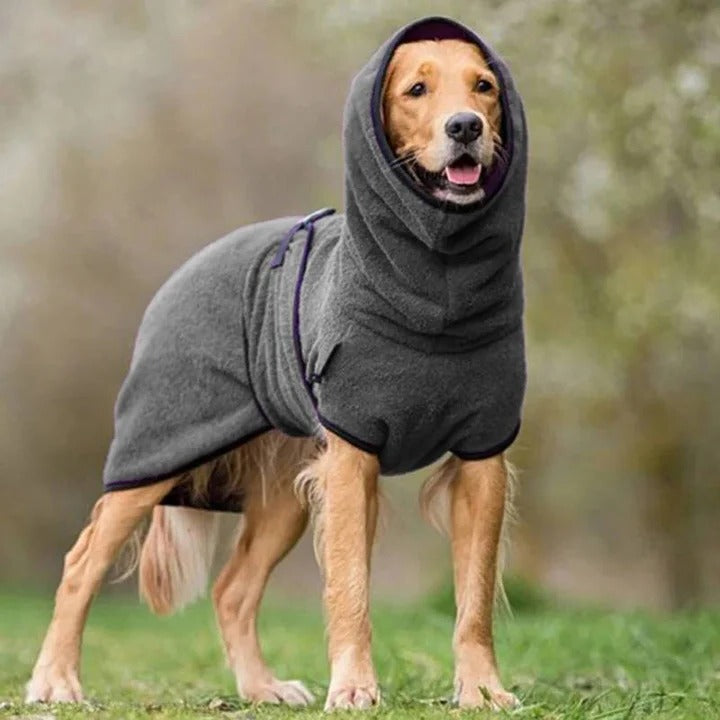 Windproof Waterproof Dog Coat with Warm Lining and Reflectors