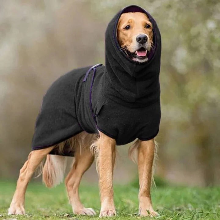 Windproof Waterproof Dog Coat with Warm Lining and Reflectors