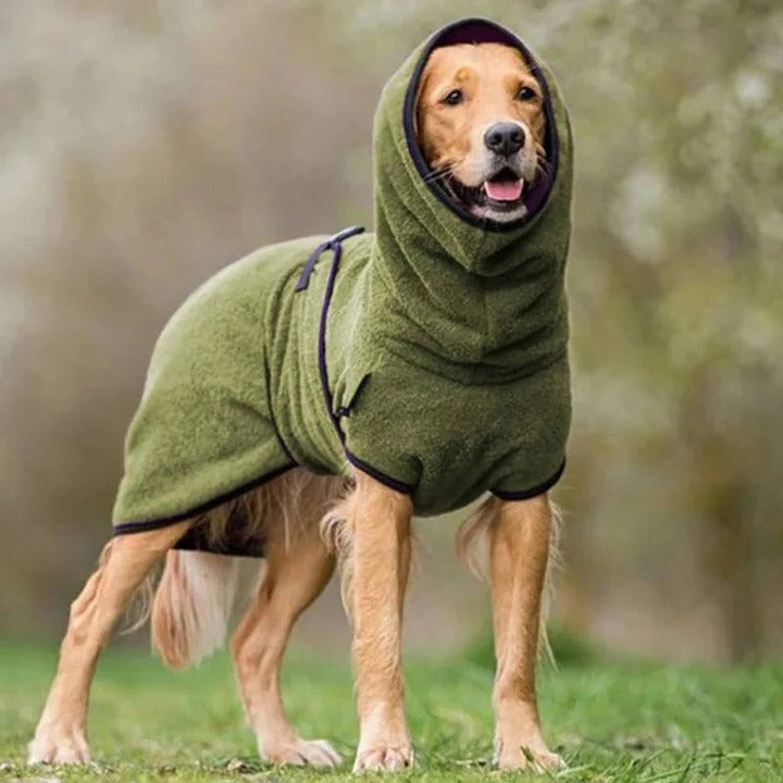 Windproof Waterproof Dog Coat with Warm Lining and Reflectors