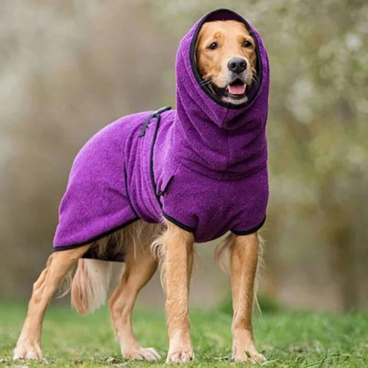 Windproof Waterproof Dog Coat with Warm Lining and Reflectors