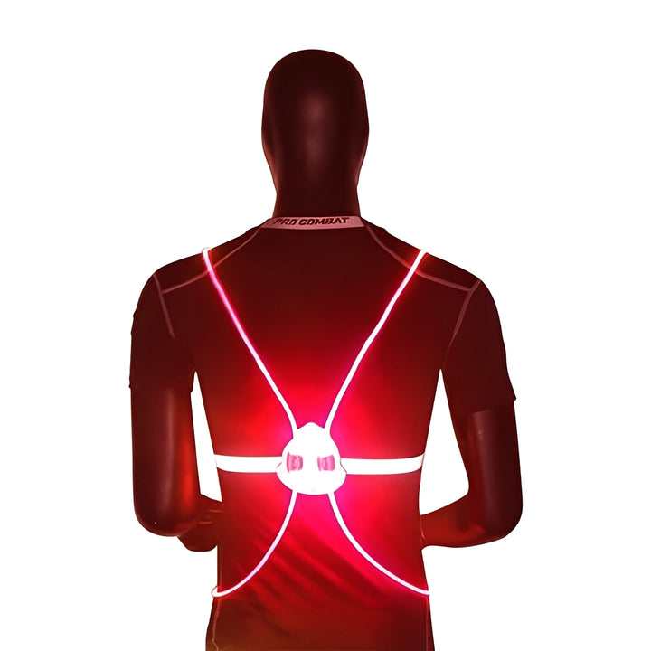 LED Light-Up Hi-Vis Vest with 360° Visibility for Running &amp; Cycling