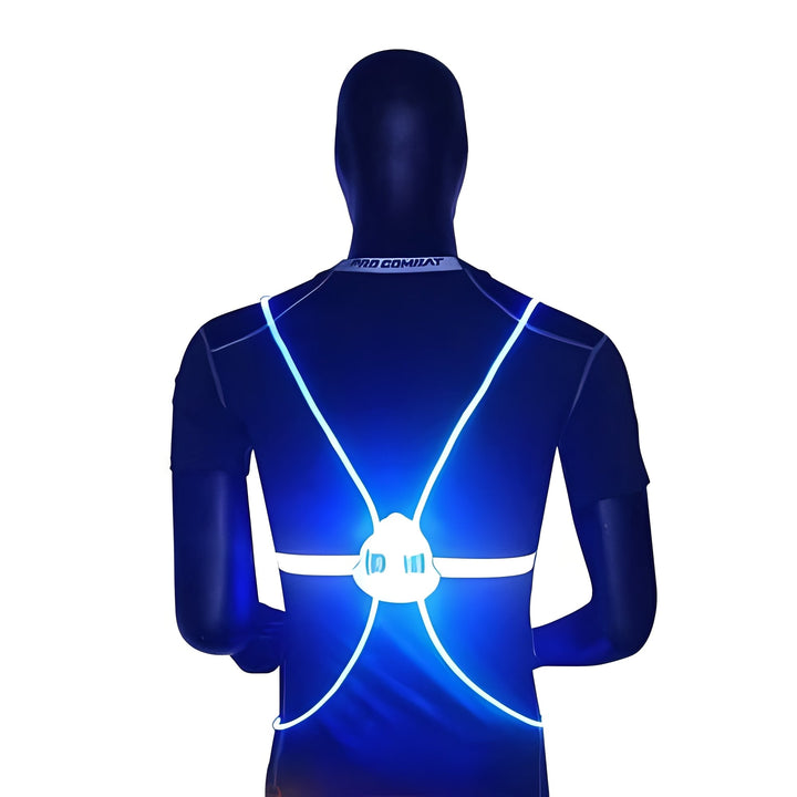 LED Light-Up Hi-Vis Vest with 360° Visibility for Running &amp; Cycling