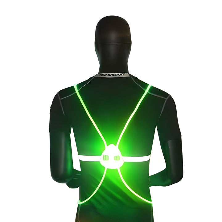 LED Light-Up Hi-Vis Vest with 360° Visibility for Running &amp; Cycling
