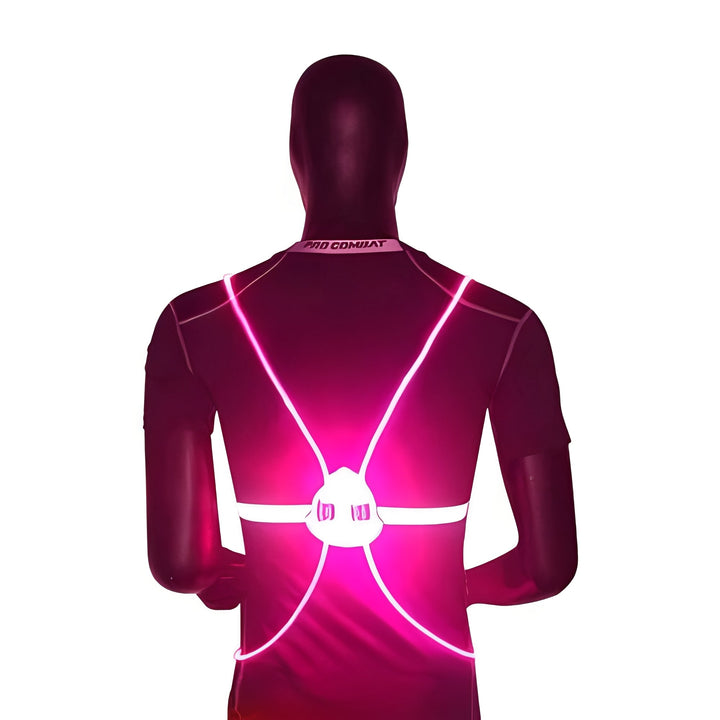 LED Light-Up Hi-Vis Vest with 360° Visibility for Running &amp; Cycling