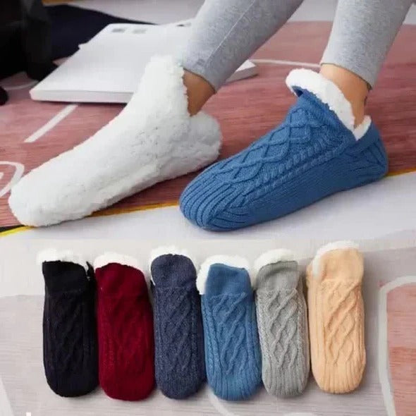 Harwelton™ Fleece-Lined Thermal Socks with Silicone Non-Slip Grips