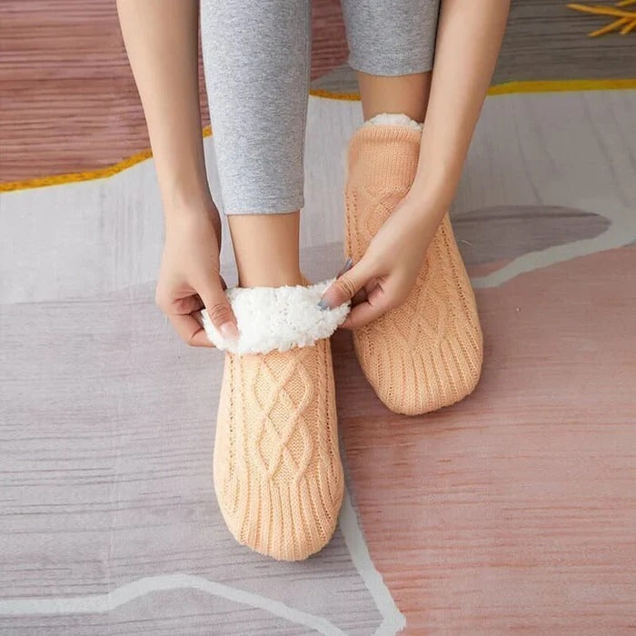 Harwelton™ Fleece-Lined Thermal Socks with Silicone Non-Slip Grips
