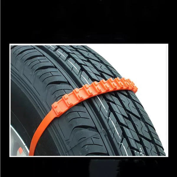Reusable Snow Chains with Easy Fit, No Jacking Needed