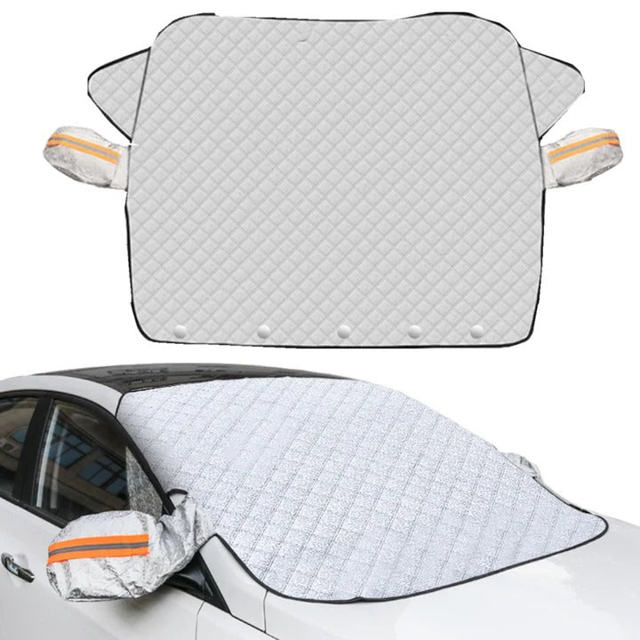 Magnetic Windscreen Cover with Mirror Covers for Frost and Snow