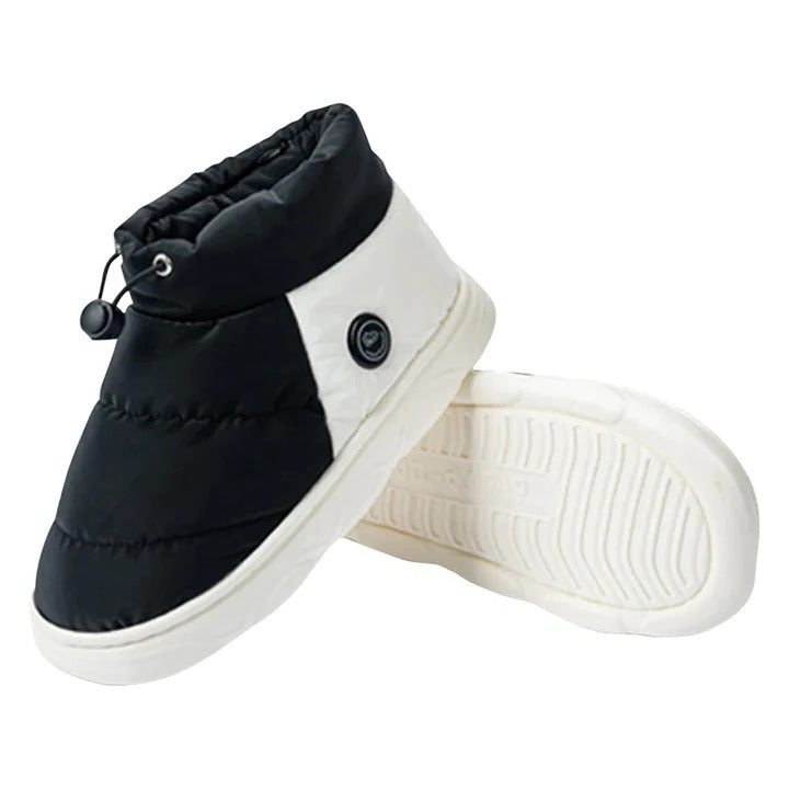 Rechargeable Heated Slippers with 3 Heat Levels and Grip Sole