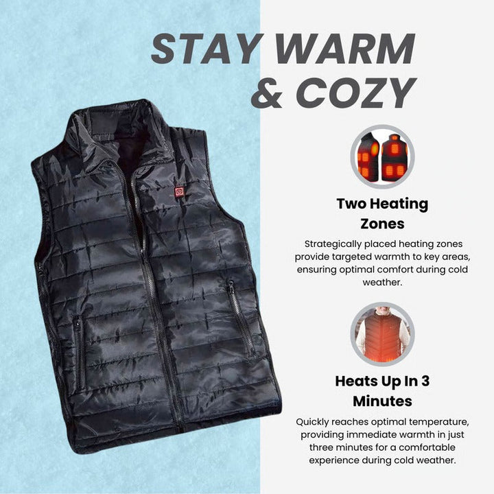 Harwelton™ Lightweight Heated Gilet, Warm in 60 Seconds, 3 Settings