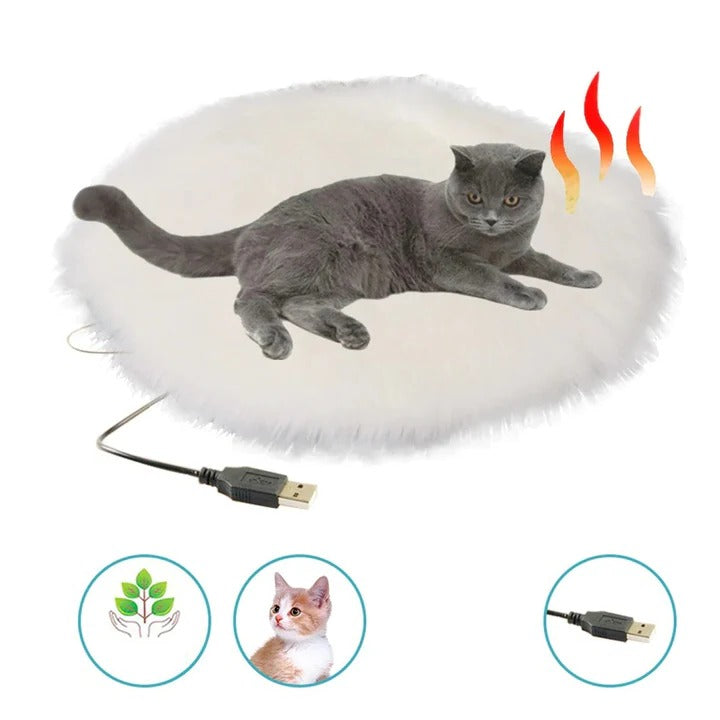 USB Heated Pet Pad with Even, Constant Warmth