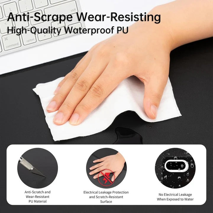 Heated Desk Mat with 5 Heat Settings and Digital Display – Harwelton