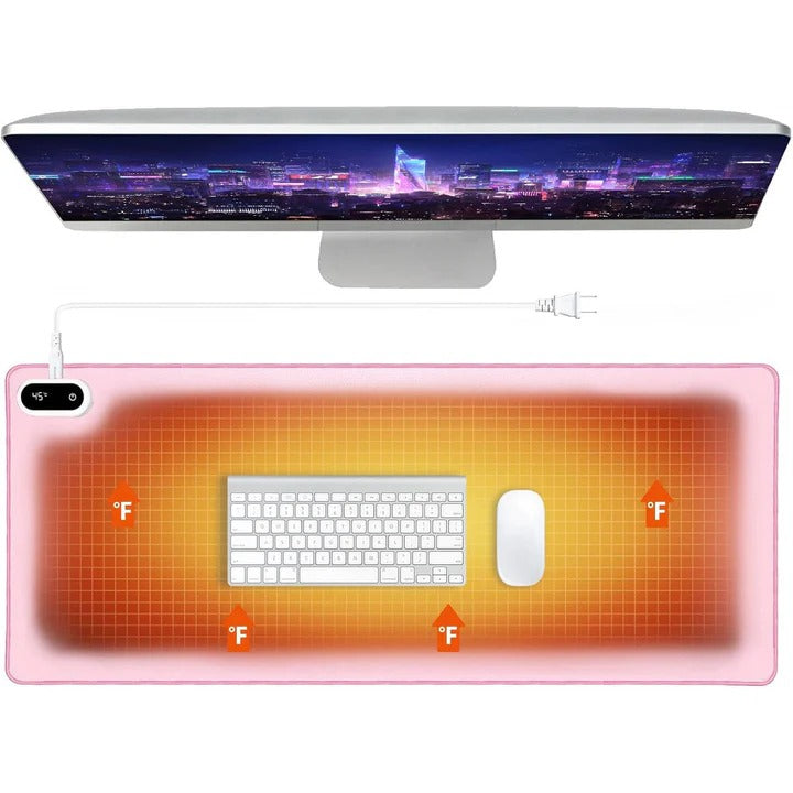 Heated Desk Mat with 5 Heat Settings and Digital Display – Harwelton